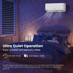 Mini Split Air Conditioner And Heater, 12000 BTU, White - 1015-CYFP