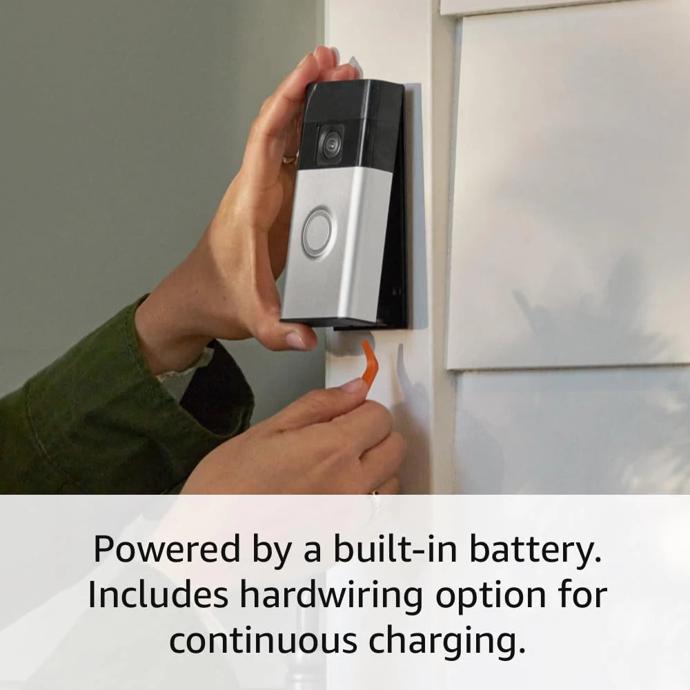 Ring Battery Doorbell With Head-to-Toe Video, Venetian Bronze