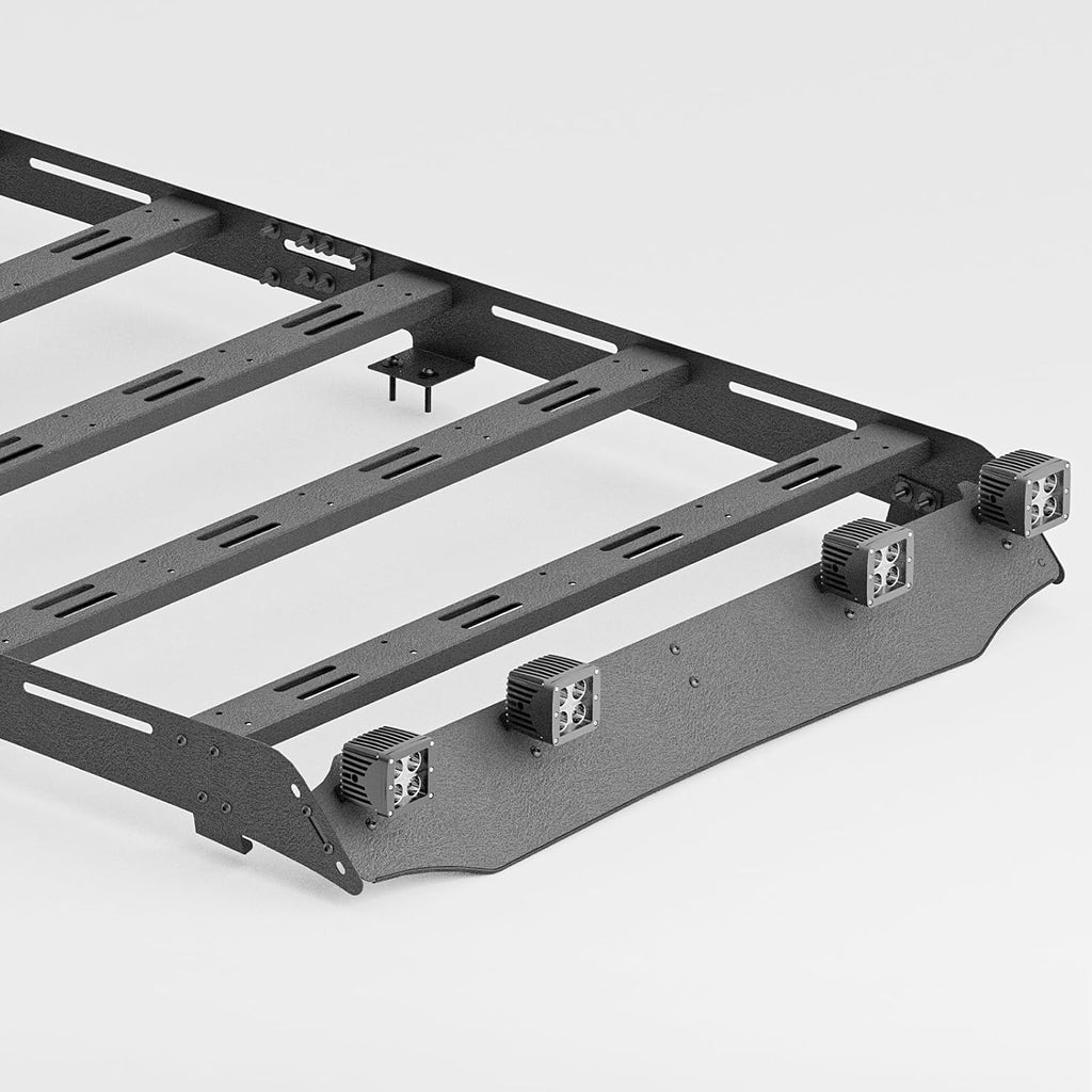Full Size Roof Rack Cargo Basket for 2010-2024 Toyota 4Runner 5th Gen, 94.8 x 48.2 x 5.3 in, 4 LED Lights