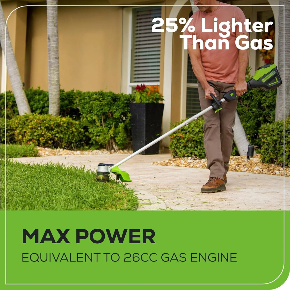 Cordless String Trimmer And Leaf Blower Combo Kit, 60V 13 Inches, 4.0 Ah Battery And Charger Included