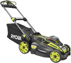 Ryobi 20 in 40-Volt Brushless Cordless Self-Propelled Lawn Mower With 5.0 Ah Battery And Charger - RY40190