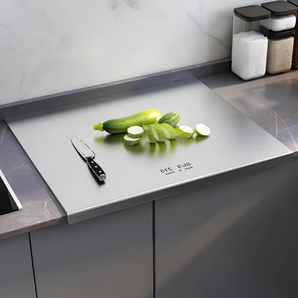Chisida 316 Stainless Steel Cutting Board, 39.37 x 22.83in - 316BXGZB-US-888