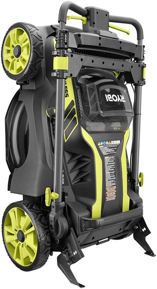 Ryobi 20 in 40-Volt Brushless Cordless Self-Propelled Lawn Mower With 5.0 Ah Battery And Charger - RY40190