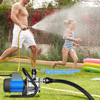 Portable Water Transfer Pump 1.6 HP 1500 GPH - Blue