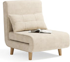 3-in-1 Convertible Sleeper Chair Bed With Adjustable Backrest
