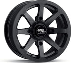 RockTrix ATV UTV SxS Wheels 15x7 4x137 4+3 Offset Matte Black Set Of 4 - RT102