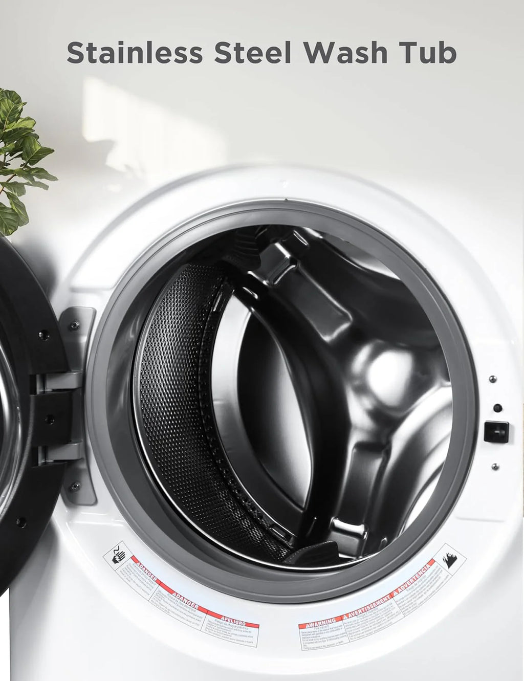Black and Decker Portable Washer, 0.9 Cu. Ft., 6.6 lb Capacity, White - BPWM09W
