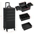 4 In 1 Professional Makeup Train Case - Black