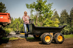 Polar Heavy Duty Tandem Axle ATV UTV Lawn Mower Trailer, 1200 lbs., 15 cu.ft., Black - TA1200