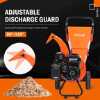 EFCUT Wood Chipper Shredder Mulcher, 4 inch Max Capacity, 9 HP 274cc Gas Engine - C40