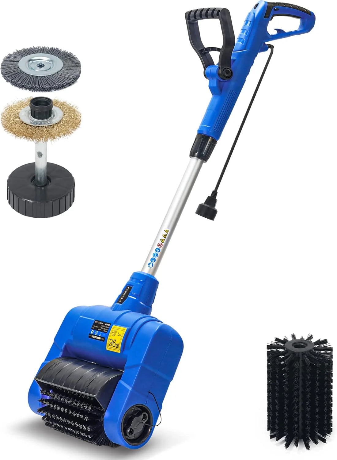 Electric Stand Up Grout Cleaning Machine With Brush Wheels - Outdoor Bundle