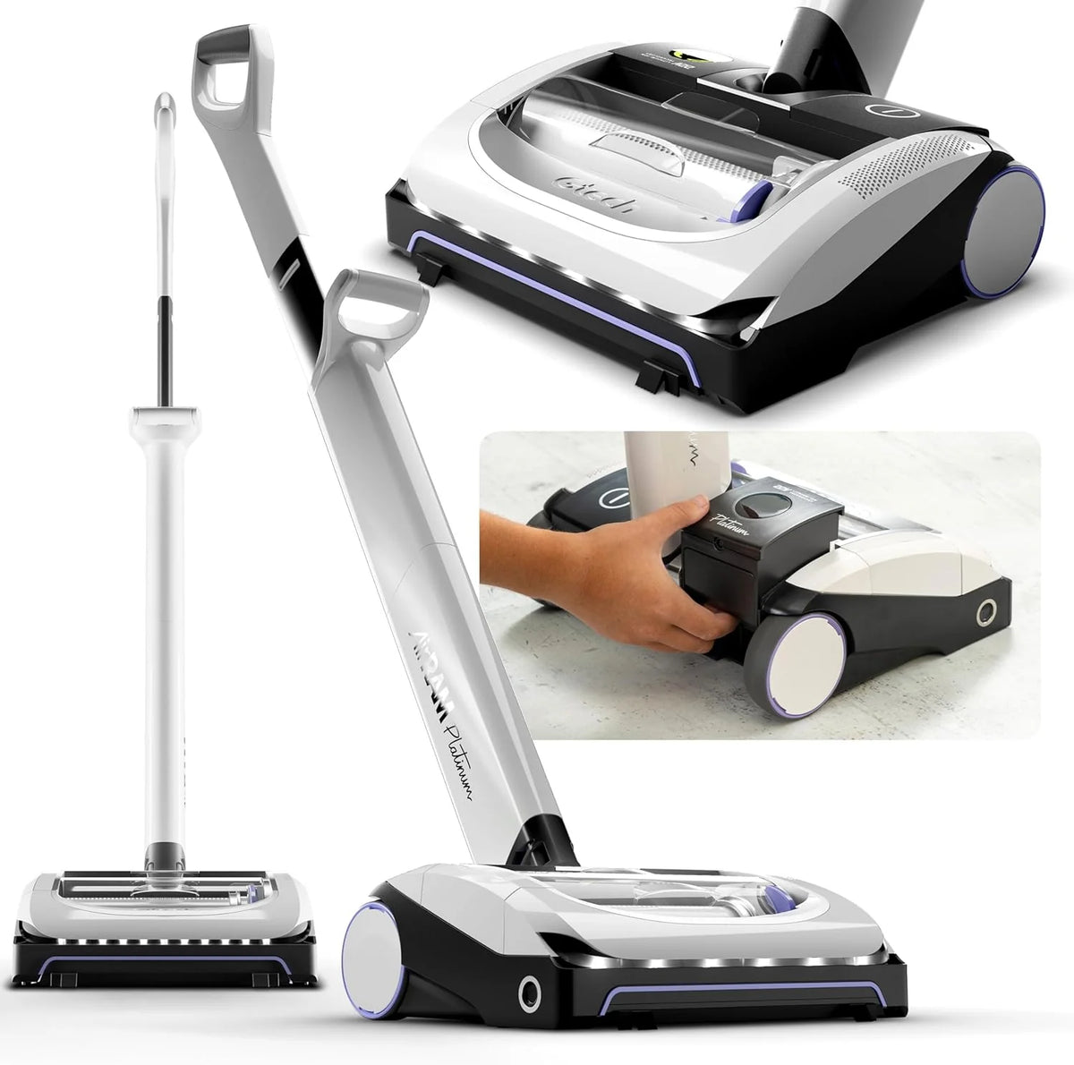 Gtech AirRAM Platinum Cordless Vacuum Cleaner With 22V Li-Ion Battery - AR46