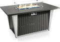 Propane Fire Pit Table, 40,000 Watt, 30 in x 30 in x 11 in, Gray