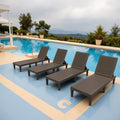 Greesum Outdoor Chaise Lounge Chair Set Of 2 - Black