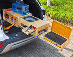 Ultimate Land Kitchen Camping Kitchen Kit With Folding Sink And 2 Ratchet Straps - Right Side (Passenger Side)