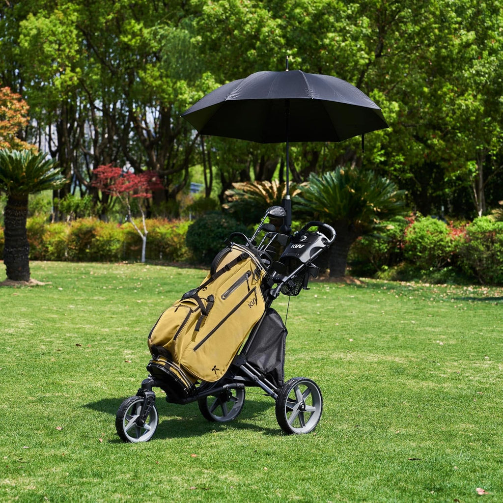 Aluminum Golf Push Cart With 360 Degree Rotating Front Wheel - 44.69in D x 27.75in W x 49.4in H