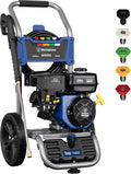 Westinghouse Gas Pressure Washer 3400 PSI, 2.6 Max GPM, 25 Feet Hose, 5 Nozzle Set - WPX3400