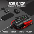 HD GB70 2000A 12V UltraSafe Car Battery Jump Starter - GB70