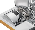 Zassenhaus Manual Bread Slicer, Stainless Steel, Silver-Brown, 13.39 x 10.24 x 8.27 in