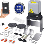 Automatic Sliding Gate Opener Motor, 750-Watt, 4 Remote Controllers, Wireless Keyboard - Up To 40 Feet
