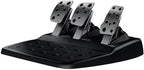 Driving Force Racing Wheel And Pedals With Force Feedback, Leather Cover, Black - G920