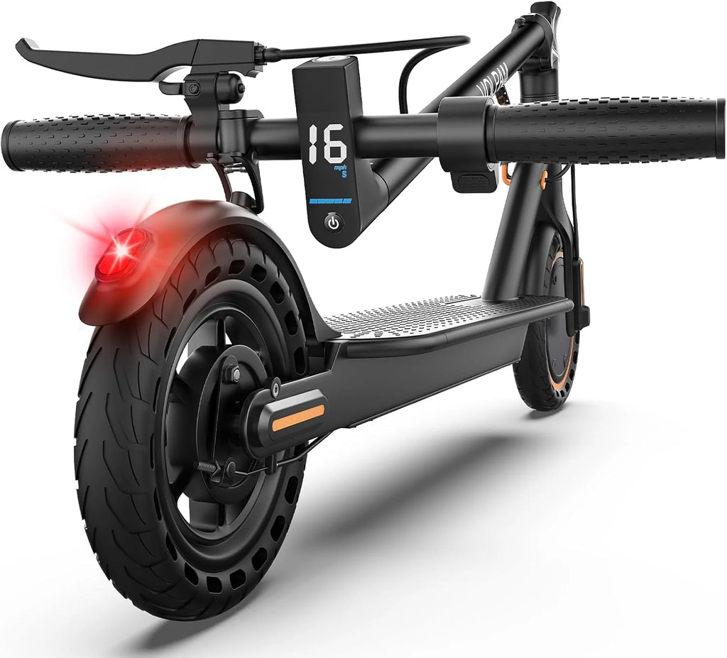 Electric Scooter 350W 16 Mph 12-Mile Range Black - Folding