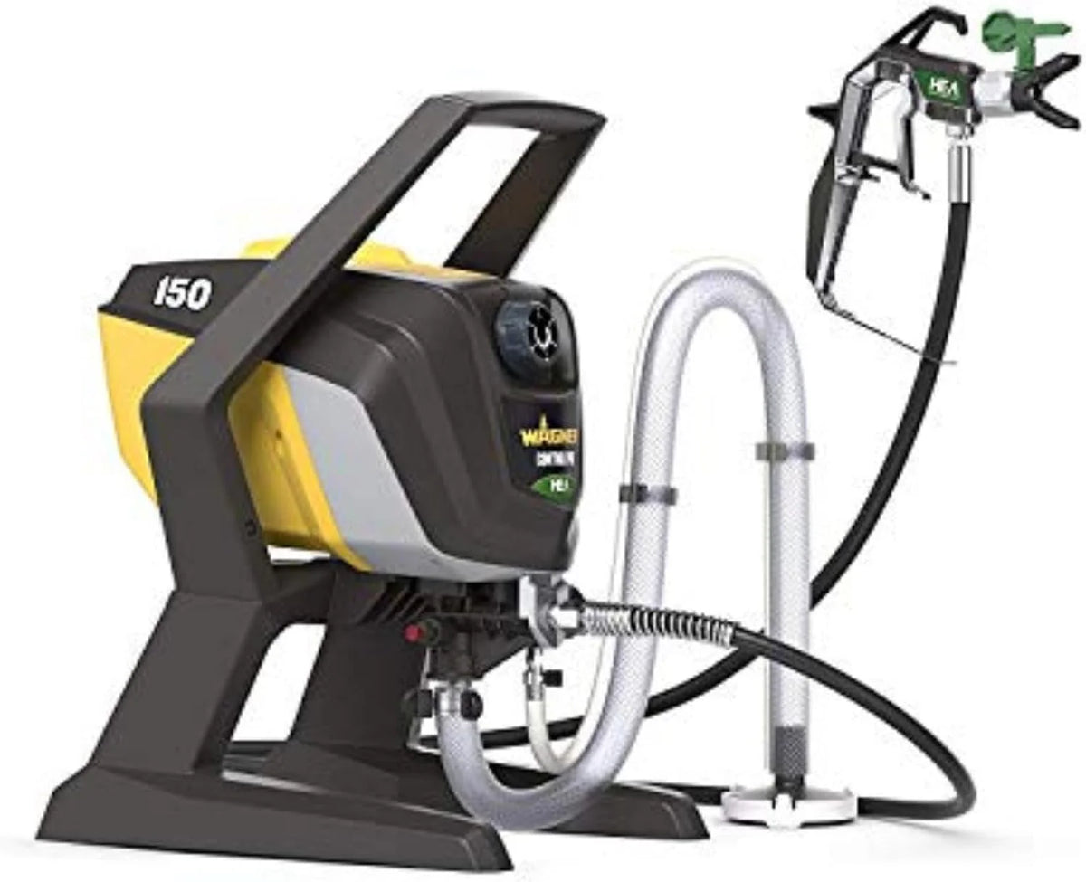 WAGNER Airless Paint Sprayer Kit, 1.5 Gallons, Yellow, 12-Inch Extension Rod - Control Pro 130 Kit