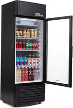 12.5 cu ft Glass Door Display Refrigerator With Customizable Lightbox - PRF125DX