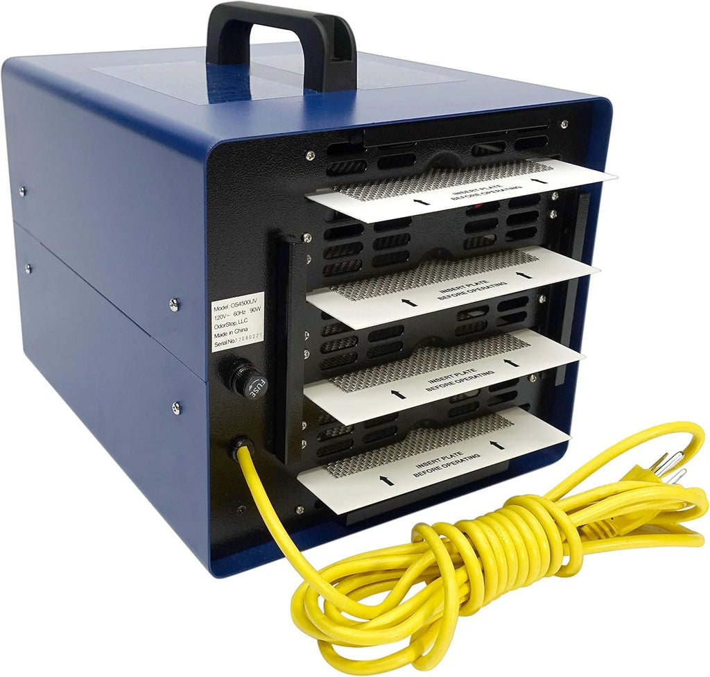 OdorStop Ozone Generator Ionizer, Blue, 2500 Square Feet - OS2500UV