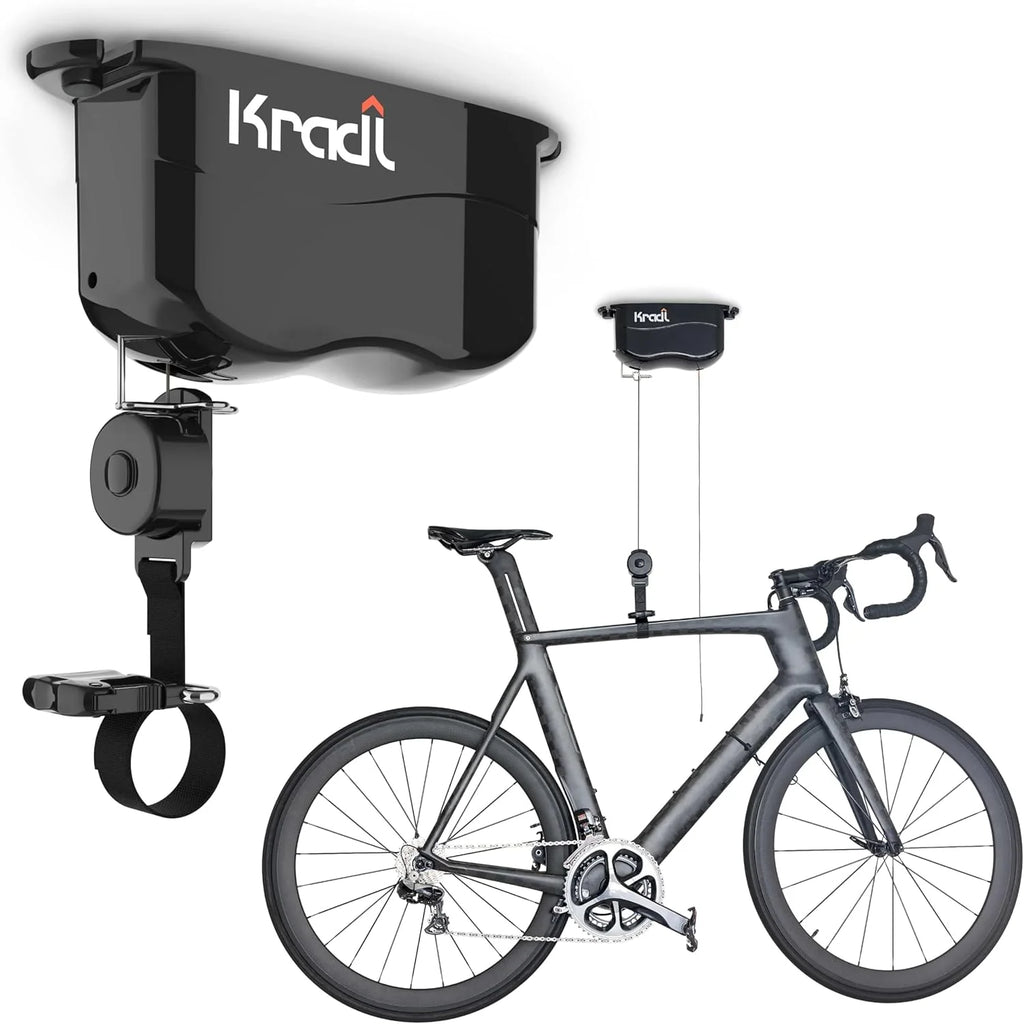 Kradl Bicycle Lifting Storage Rack 2-Pack 40lb/40lb - Black