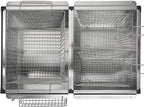 3-Basket Stainless Steel Propane Deep Fryer - 6 L
