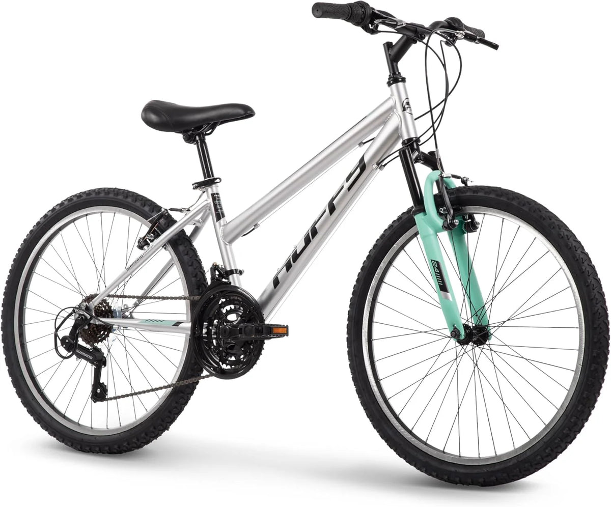 Mountain Bike, 24 inch, 21 Speed, Matte Black