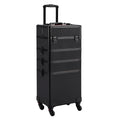 4 In 1 Professional Makeup Train Case - Black