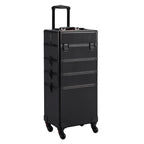4 In 1 Professional Makeup Train Case - Black