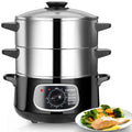 Electric Stainless Steel Food Steamer, 8.5 Qt, 800W