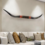 Longhorn Skull Wall Decor, Faux Taxidermy, 180cm/70.8in