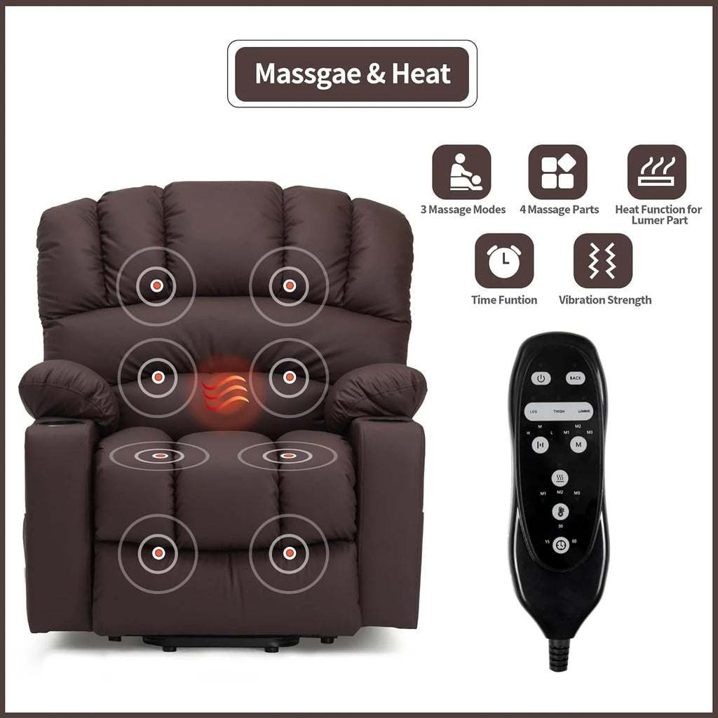 Duraspace Power Lift Recliner Chair With Heat And Massage