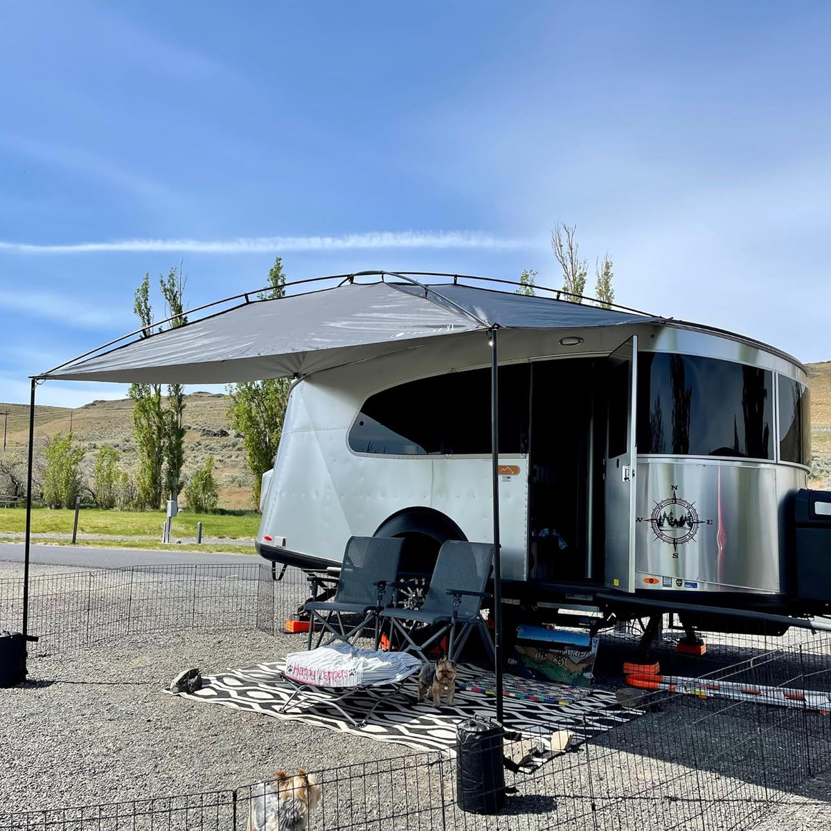 MoonShade Portable Vehicle Awning, 9 ft x 7 ft, Shadow Blue