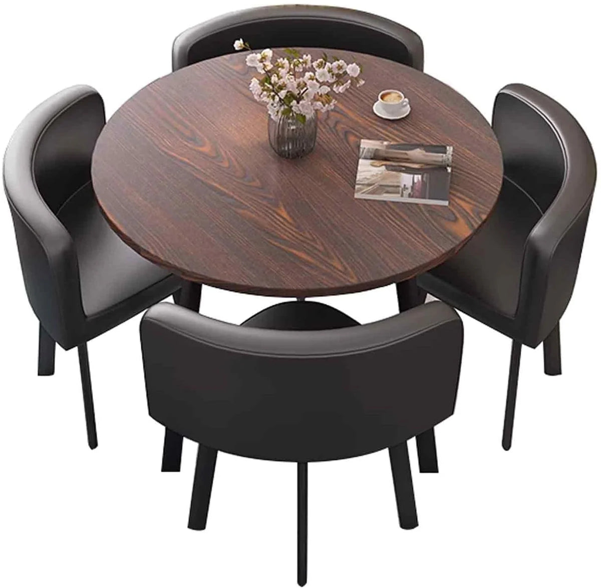 4-Person Round Conference Table And Chair Set