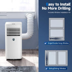 Portable Air Conditioner 10,000 BTU, 450 Sq. Ft., White - JL-MAC-US01