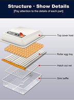 Egg Incubator With Automatic Egg Turning And Humidity Control - 176 Eggs