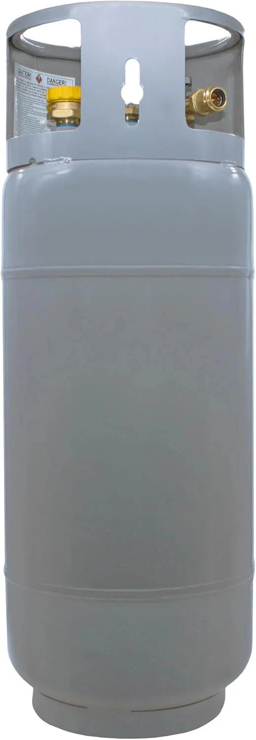 Flame King Steel Forklift Propane Tank Cylinder, 33.5 lb, Gray