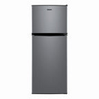 Galanz 4.6 Cu Ft Two Door Mini Refrigerator With Freezer, Stainless Steel - GL46TS5E