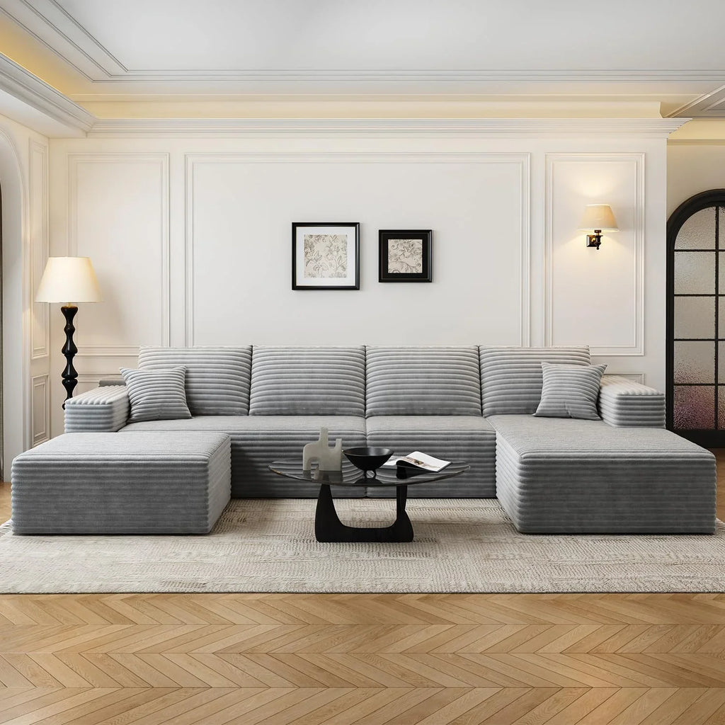 Settab Modular Sectional Sofa, 2 Seater Left-Facing Chaise, Black, 68.9 inch D x 107.5 inch W x 36.3 inch H