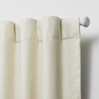 Blackout Single Window Curtain Panel, Back Tab And Rod Pocket, 100% Cotton
