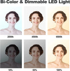 LED Video Light Panels, 15.4 in, 2 Pack, 45W, 3000K-8000K Bi-Color - D50
