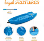 Generic Wave 6' Youth Kayak With Paddle - 6' Youth Wave Kayak