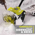 RYOBI ONE+ 18V 10 in. Cordless Electric Snow Shovel With 4.0 Ah Battery And Charger