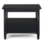 Solid Wood Narrow Side Table, 14 in Wide, 24 in D x 14 in W x 20 in H