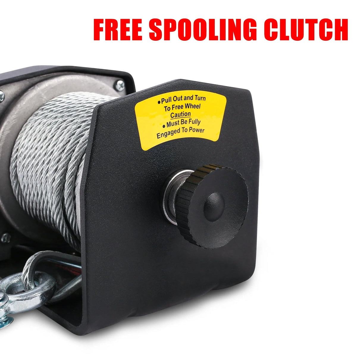 X-BULL 12V Electric Winch, 2500LBS/1134KGS Steel Cable, Wireless
